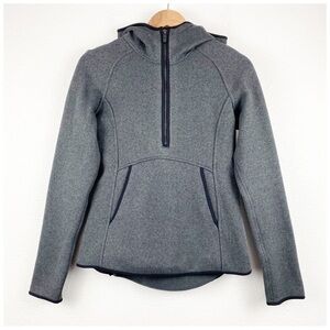 Lululemon Fleece‎ & Thank You Pullover in Heathered Black / Black Size 6
